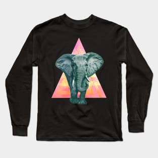 Colorful Elephant Long Sleeve T-Shirt